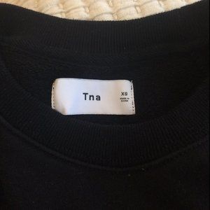 TNA black oversized / long sweatshirt (size XS)